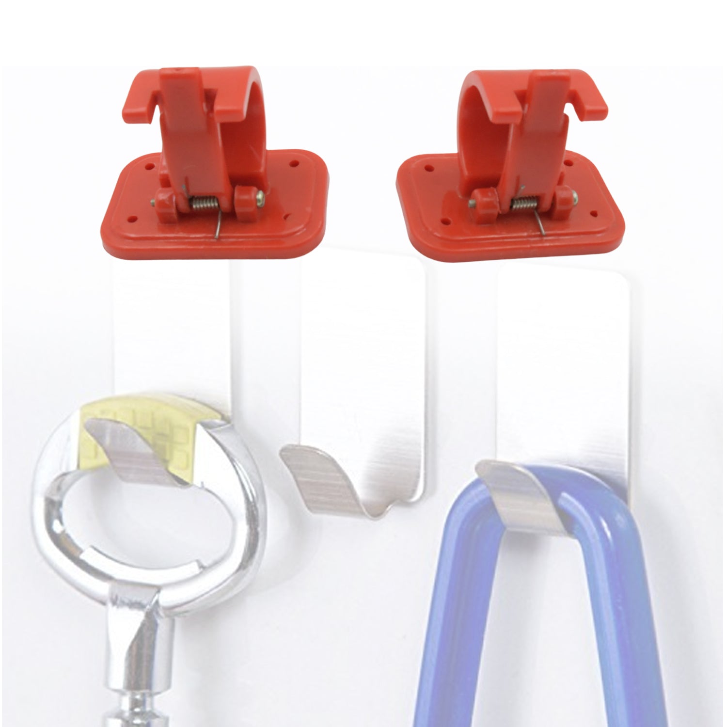9004 Drill Curtain Rod Brackets Drilling Curtain Rod Holder Hooks With 8 Screw Adjustable Curtain Rod Hooks Curtain Hangers for Bathroom Kitchen Home Bathroom and Hotel (2 Pc Set Mix Color) 9004 Drill Curtain Rod Brackets Drilling Curtain Rod Holder Hooks With 8 Screw Adjustable Curtain Rod Hooks Curtain Hangers for Bathroom Kitchen Home Bathroom and Hotel (2 Pc Set Mix Color)